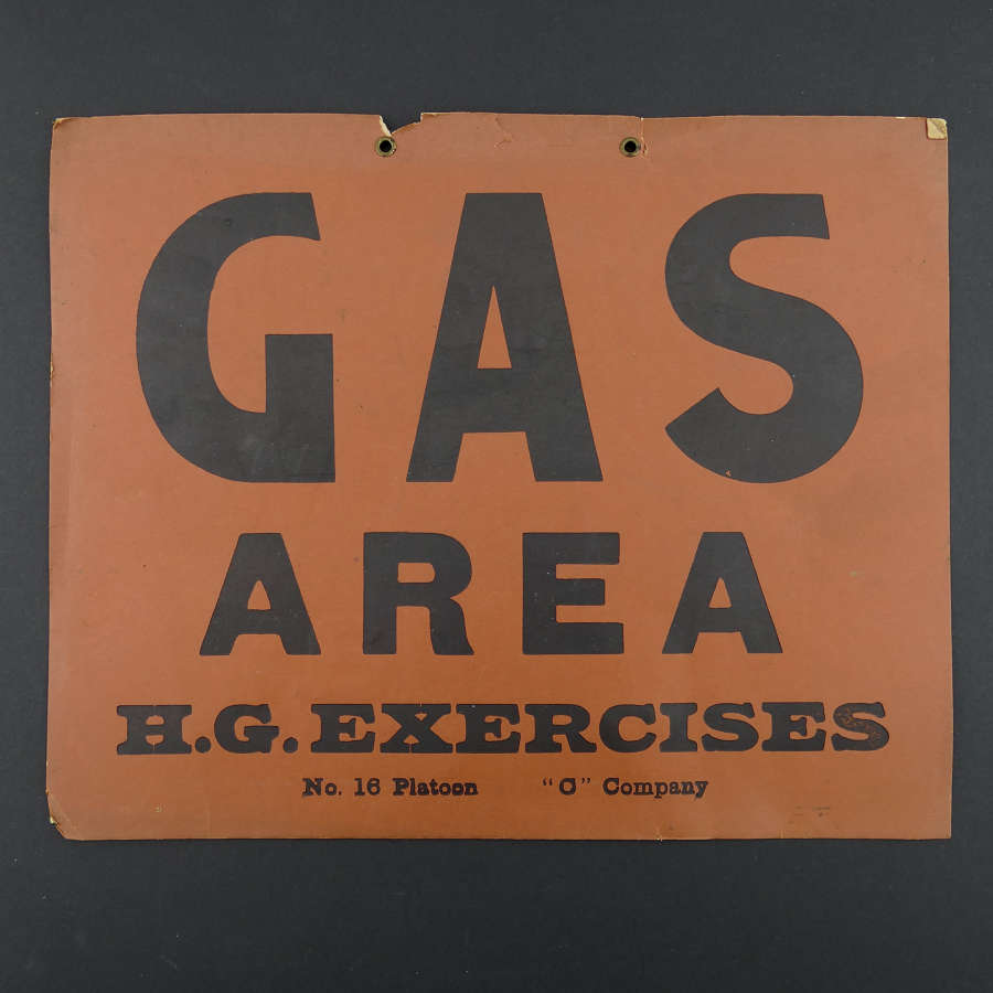 Home Guard gas notice