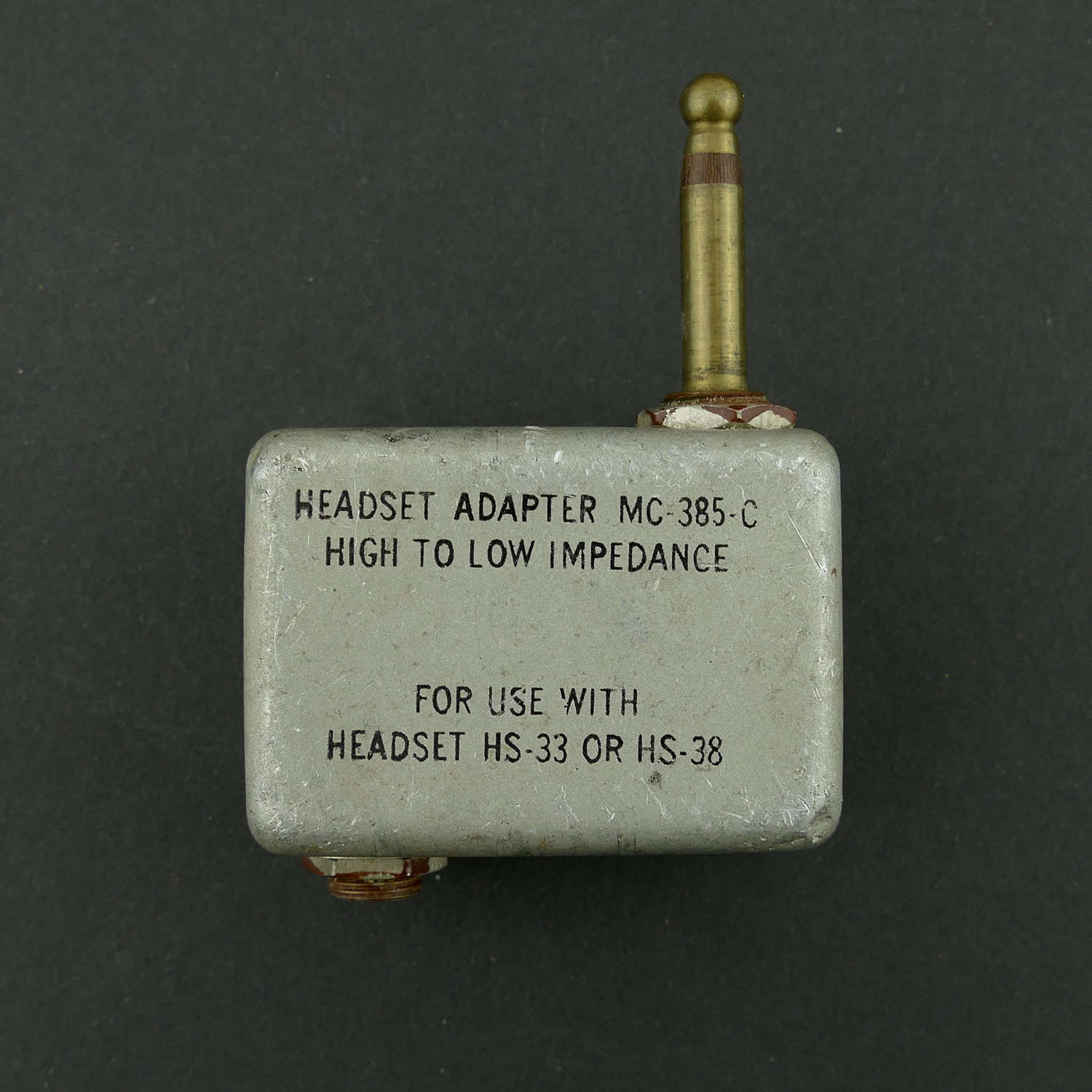 USAAF headset adaptor, type MC-385
