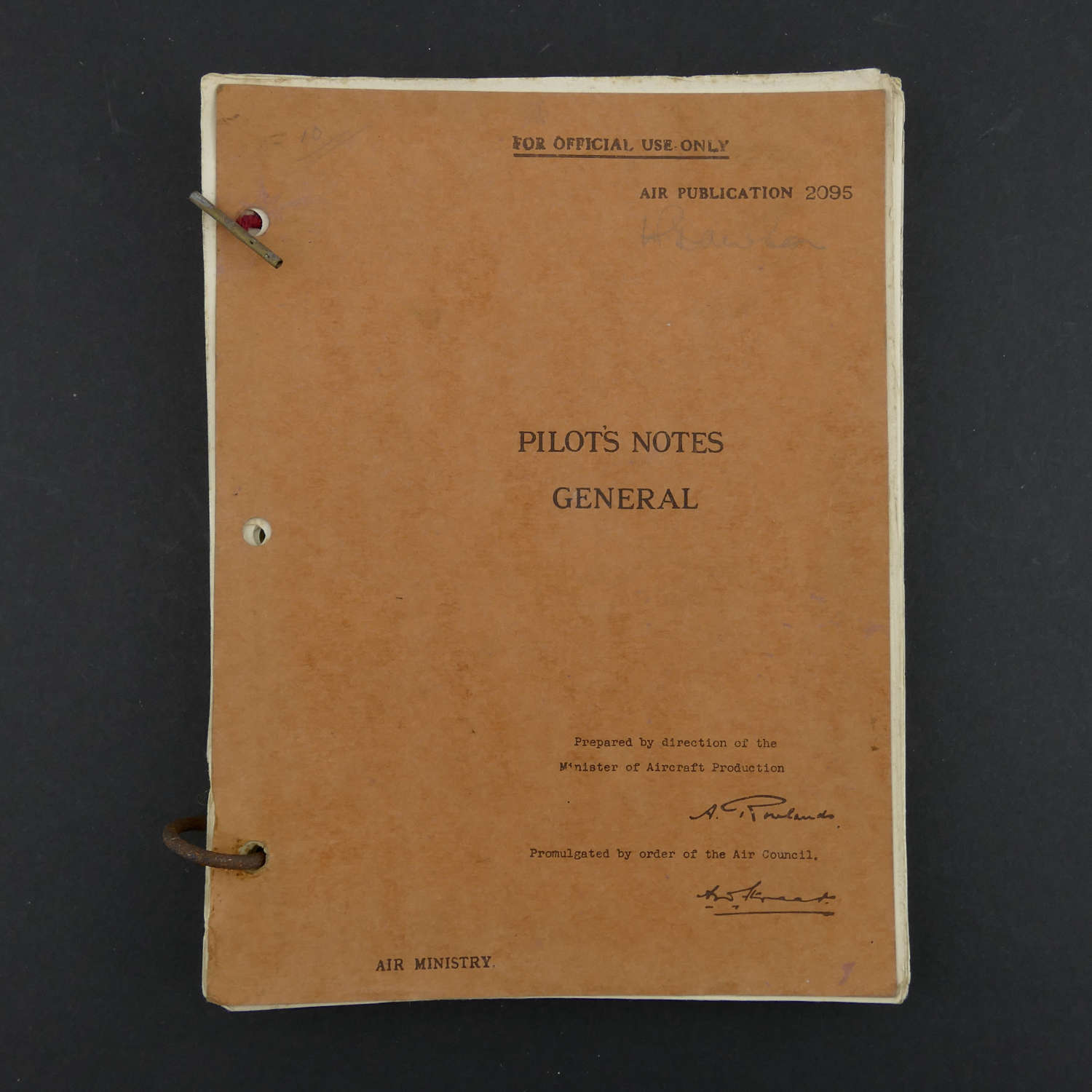 Air Publication - Pilot's Notes General, 1942