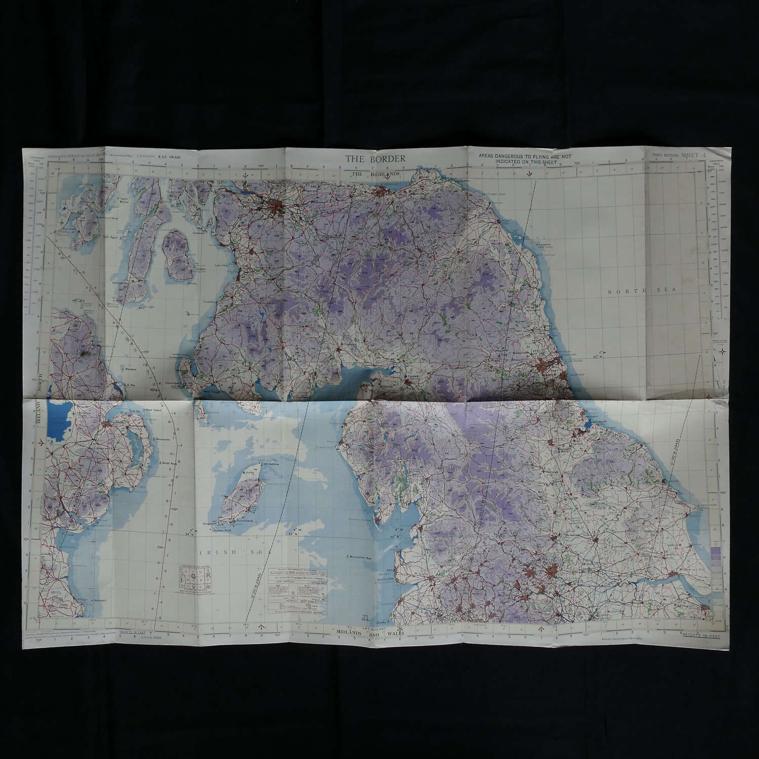 RAF flight map, The Border