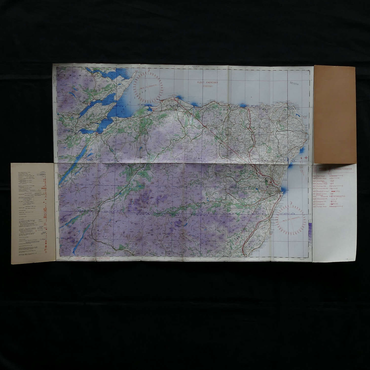 RAF flight map, Scotland, The Eastern Highlands