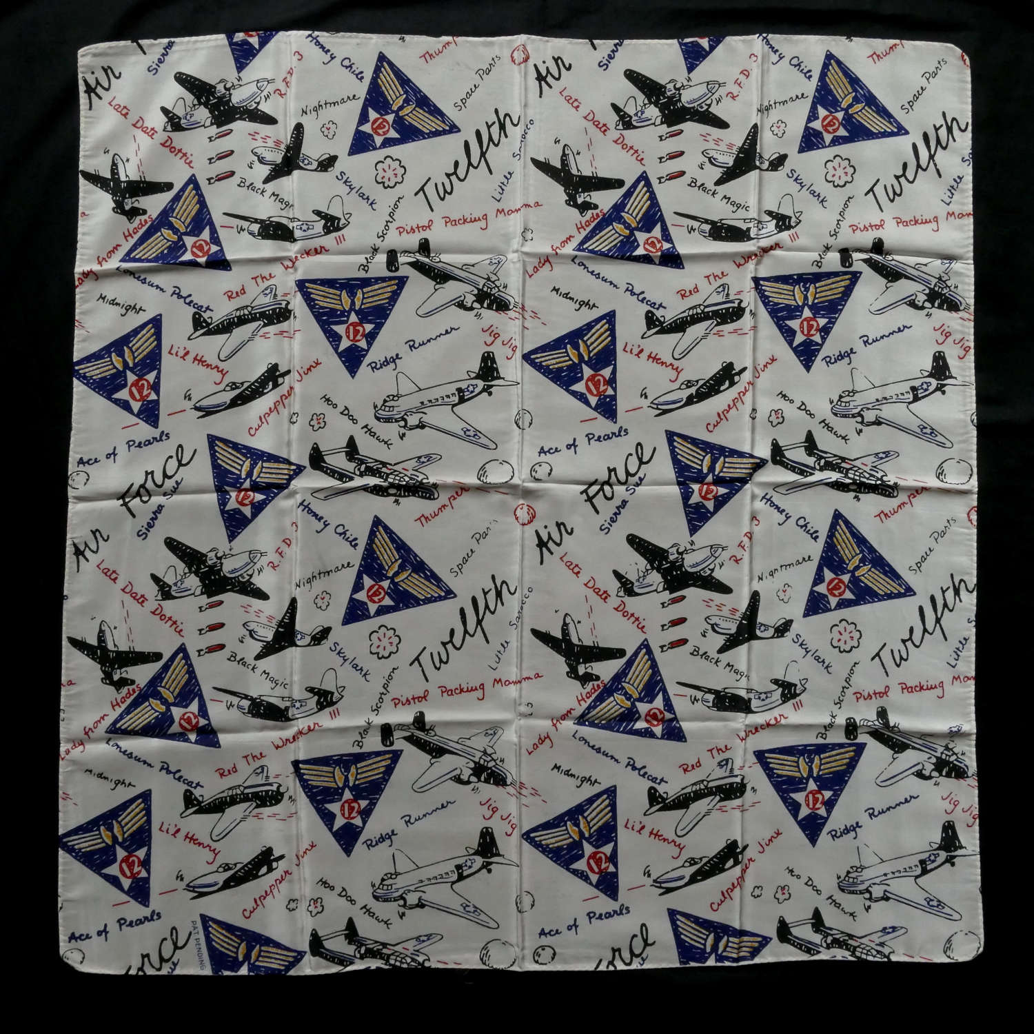 USAAF 12th AAF scarf