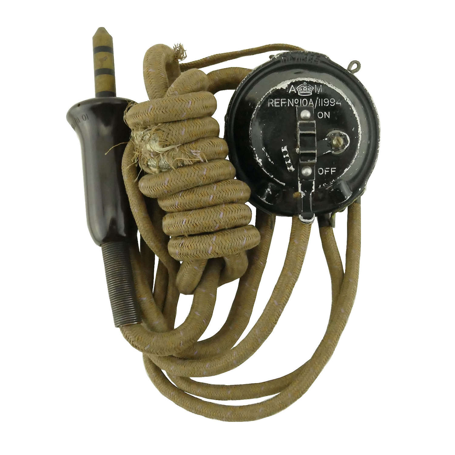 RAF external wiring loom with attached type 20 microphone