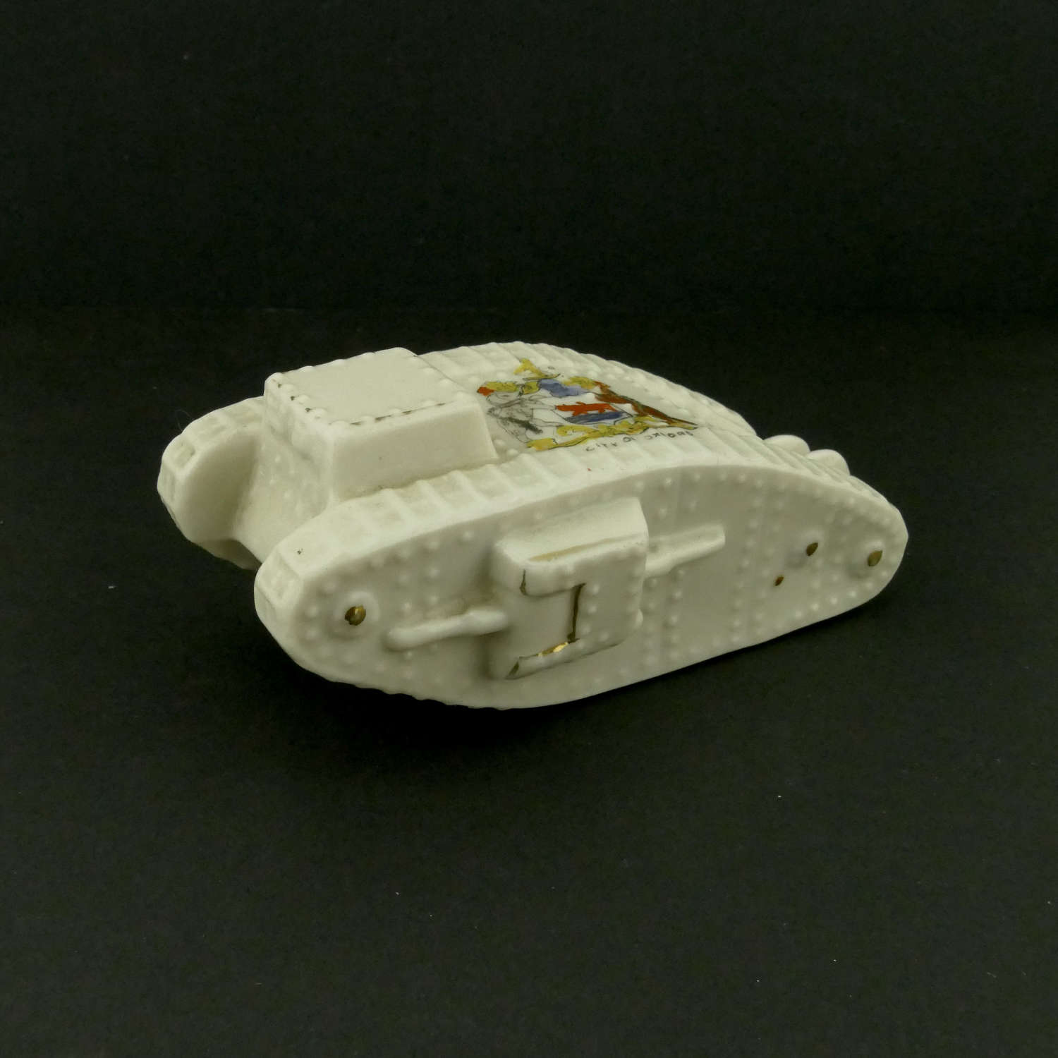 WW1 crested china tank - City of Oxford