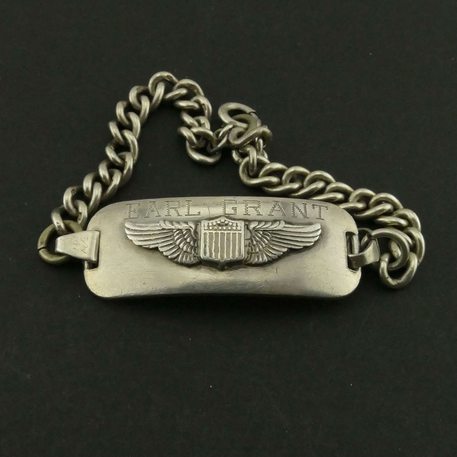 USAAF identity bracelet - silver
