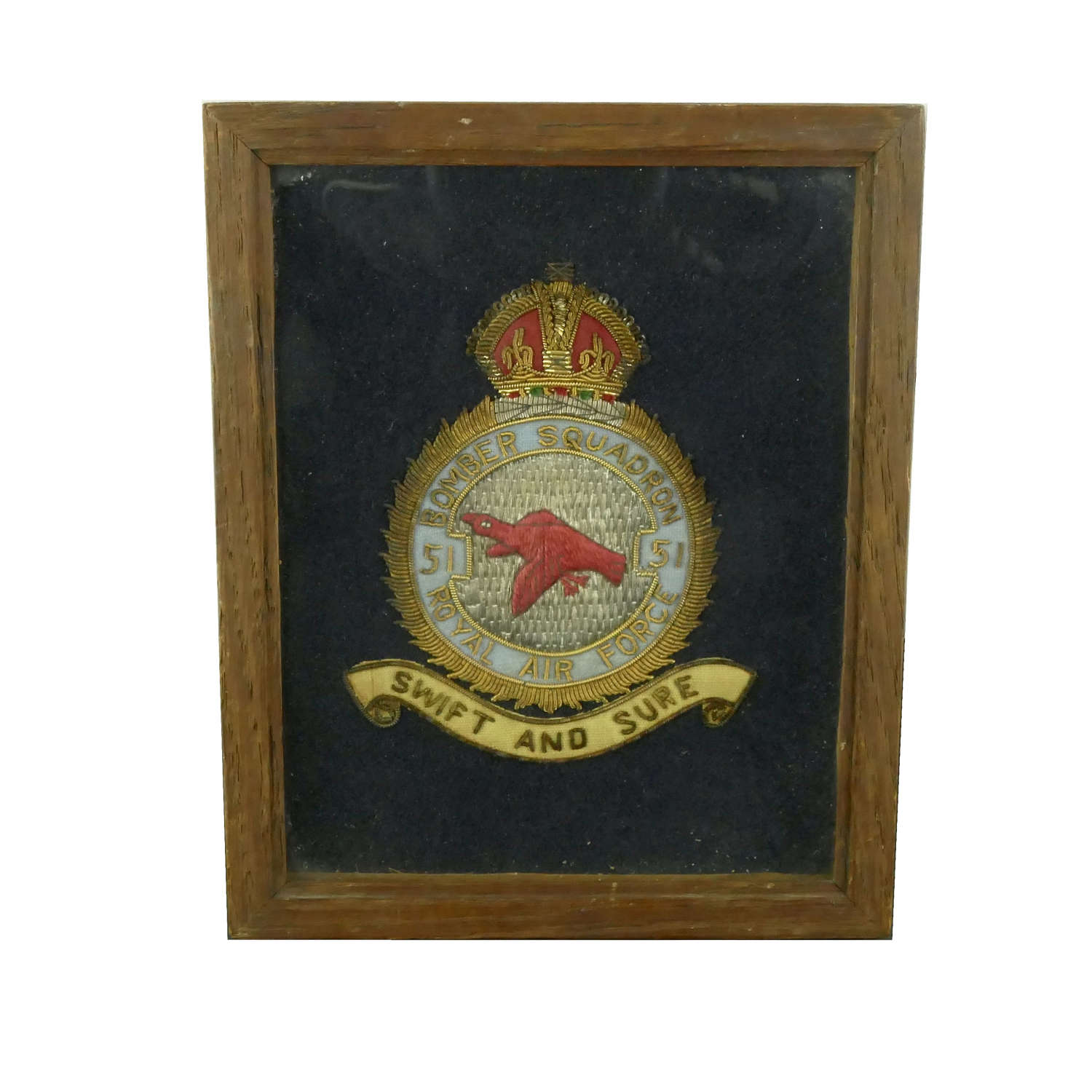 RAF 209 Squadron patch, framed