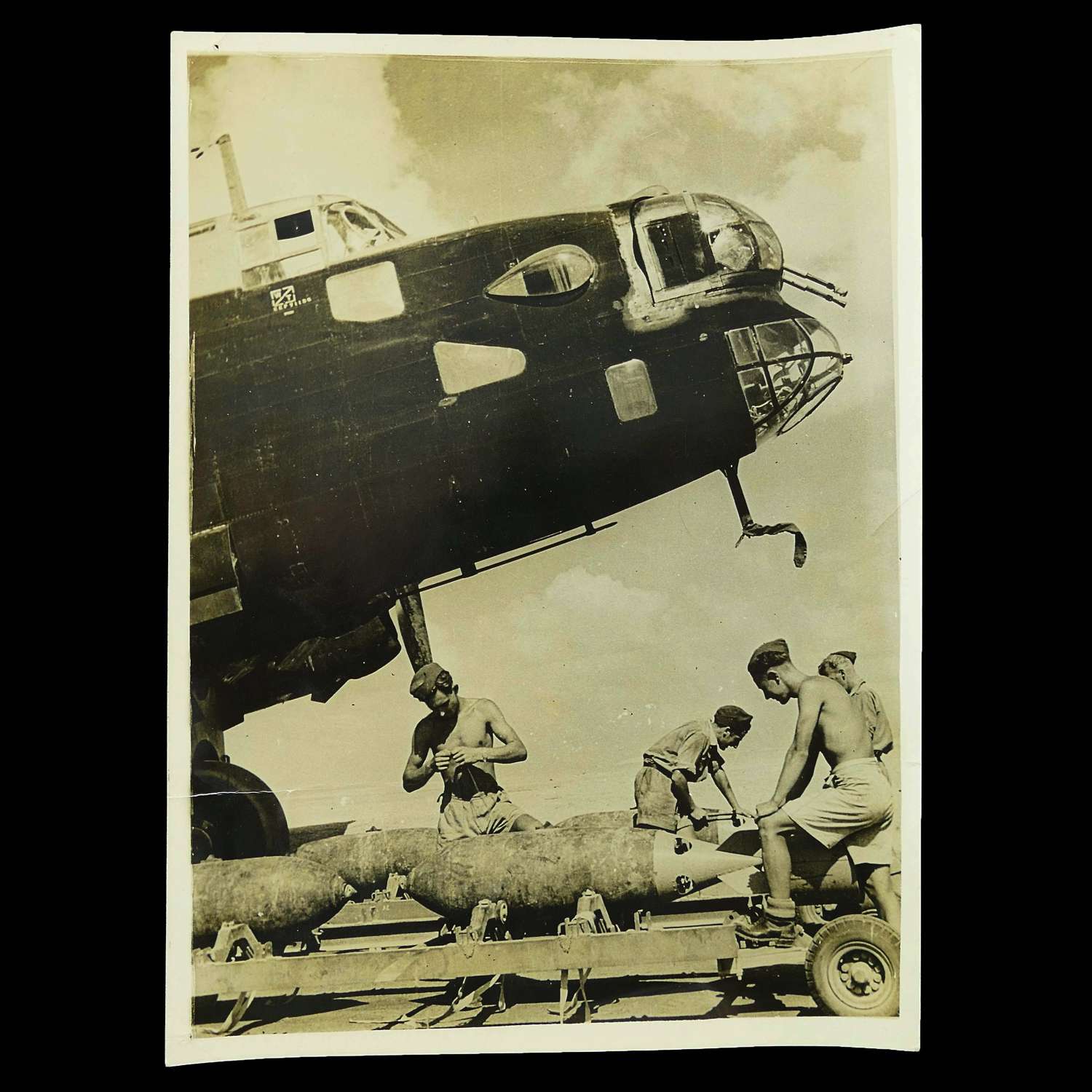 British Official Photograph - Halifax bomber