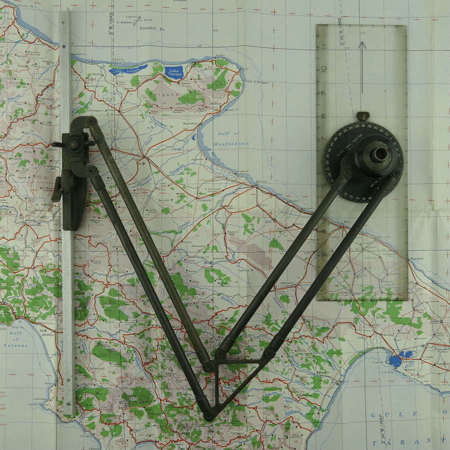 RAF MK.1 navigator's chart board plotting arm