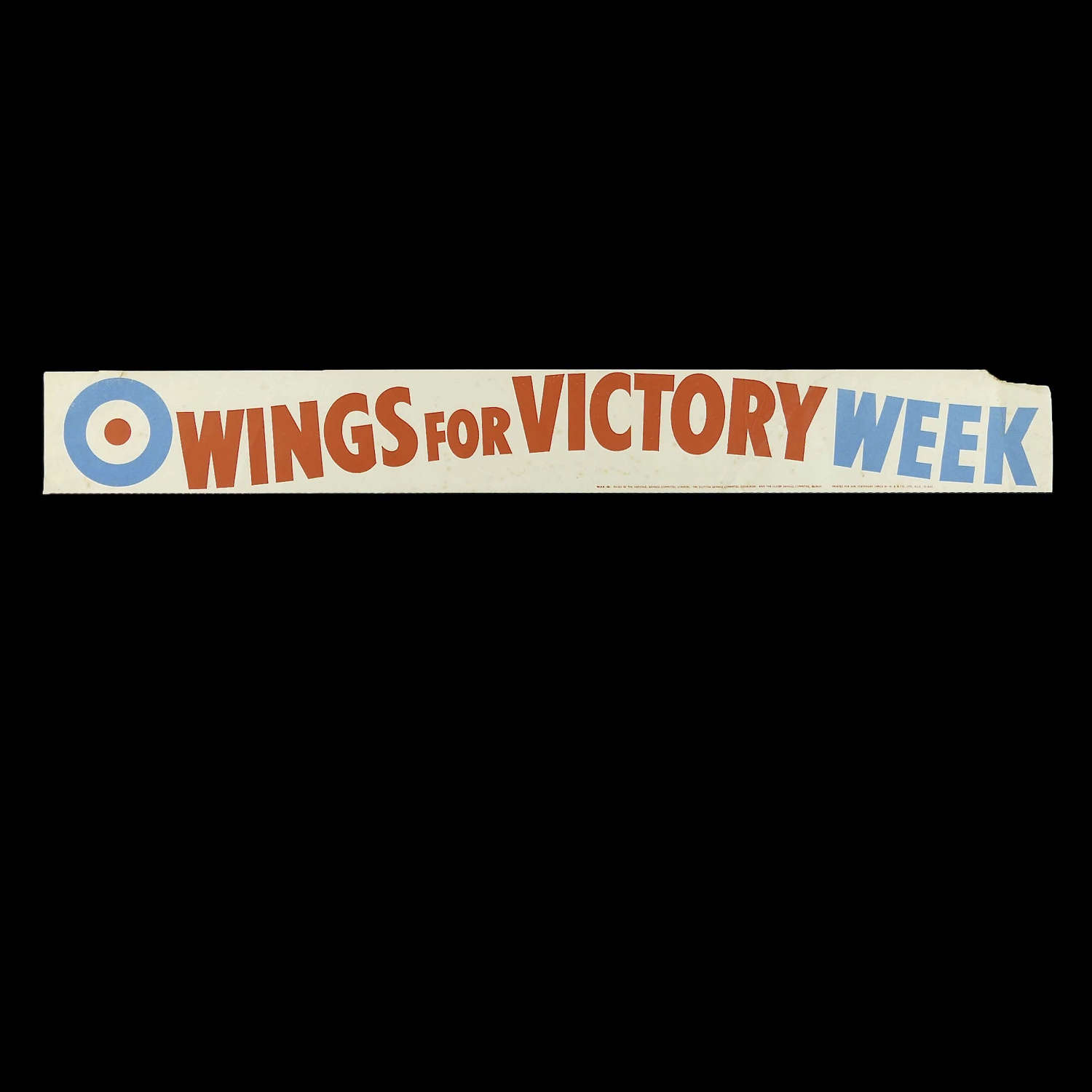 Wings For Victory window banner/poster