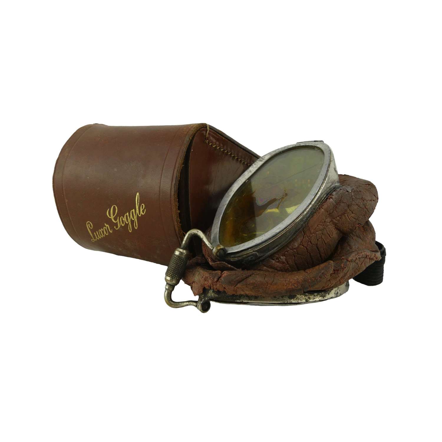 Air Ministry issued Luxor flying goggles, cased