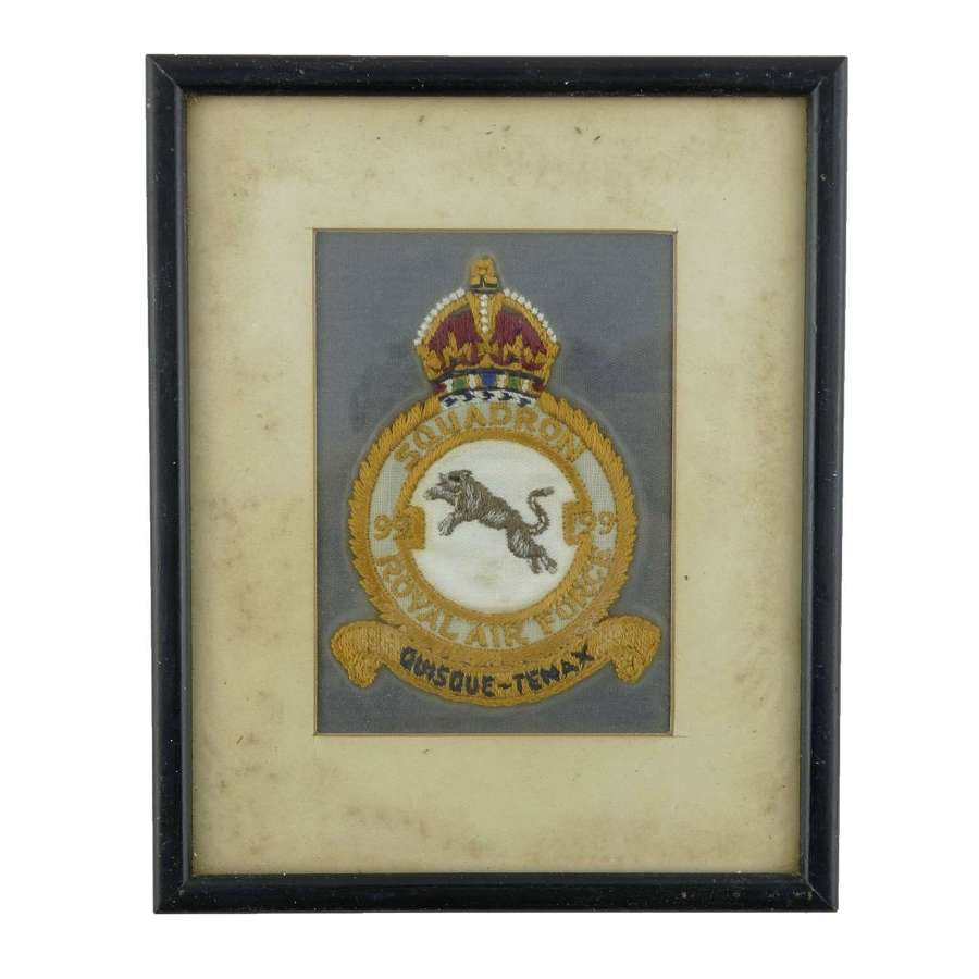 RAF 99 Squadron patch, framed