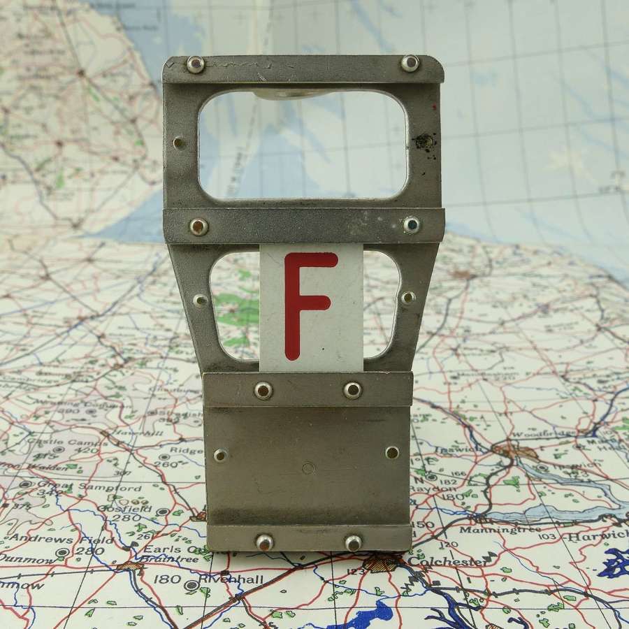 RAF operations room raid designation plaque - F