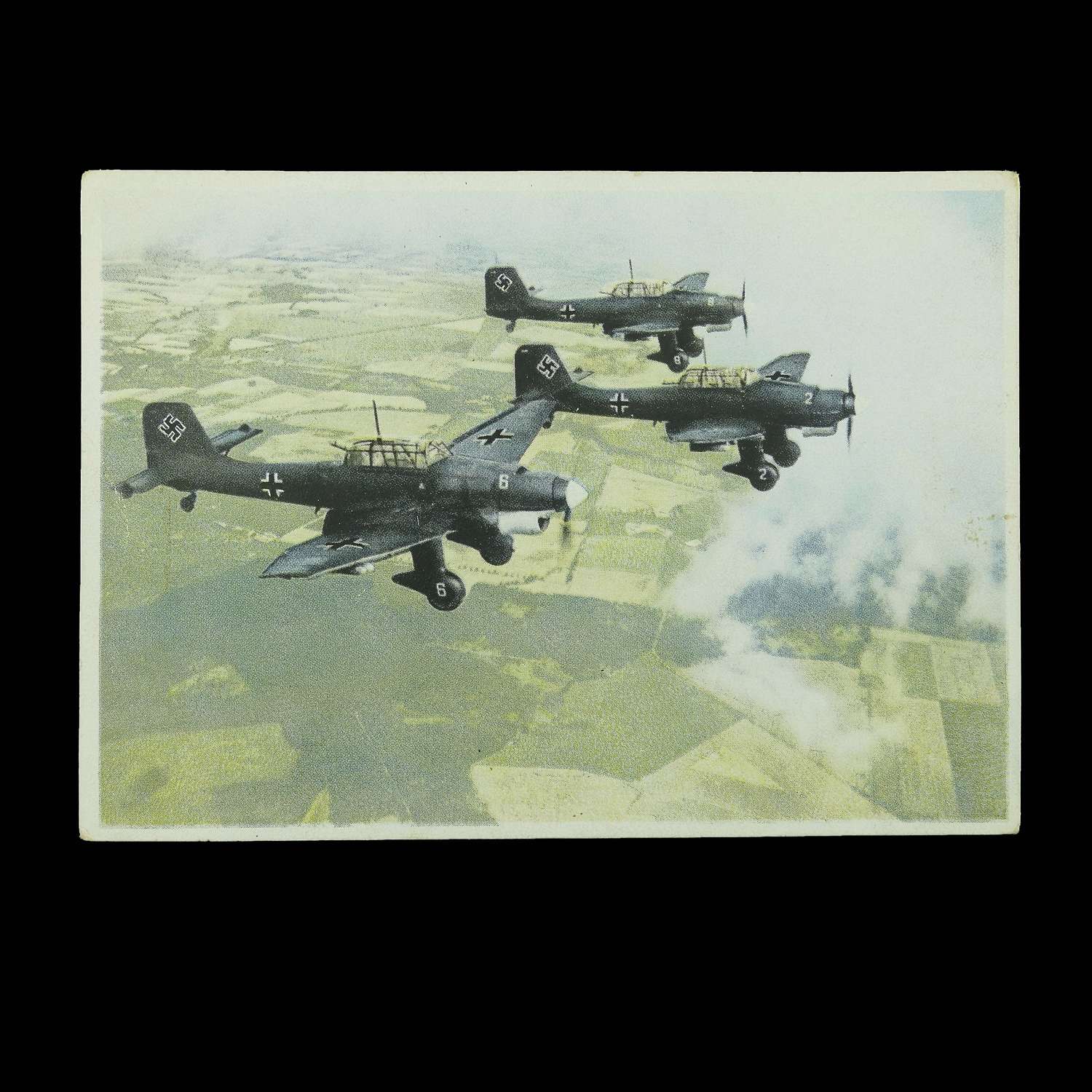 Luftwaffe propaganda postcard - Stukas