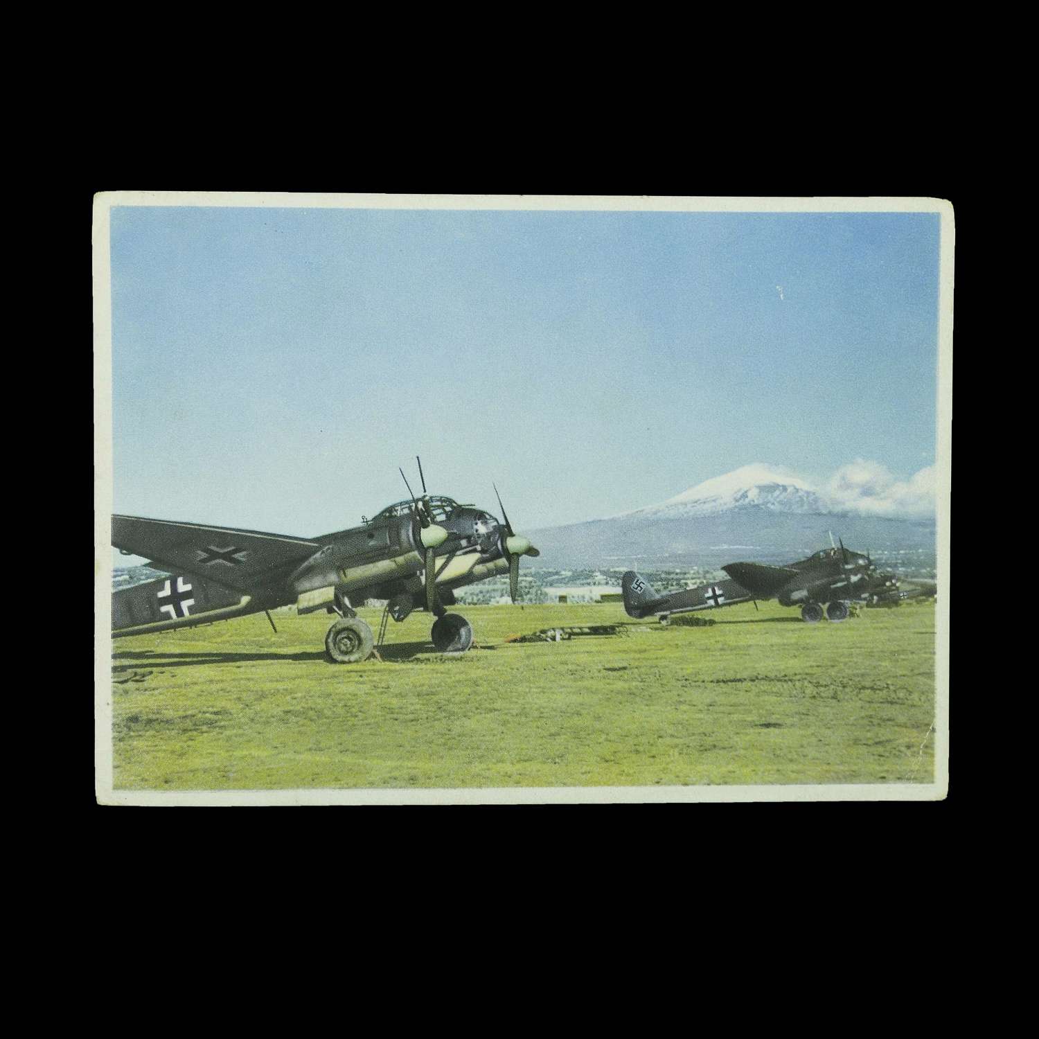 Luftwaffe propaganda postcard - Ju88s