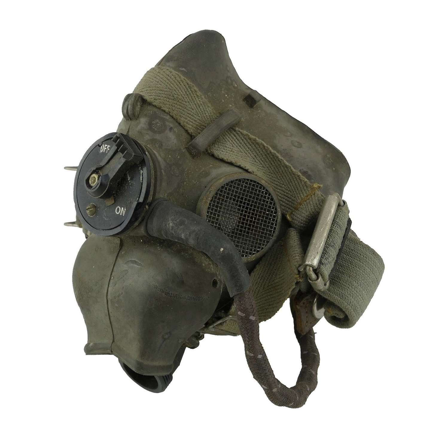 RAF type-H oxygen mask, WW2 dated - history