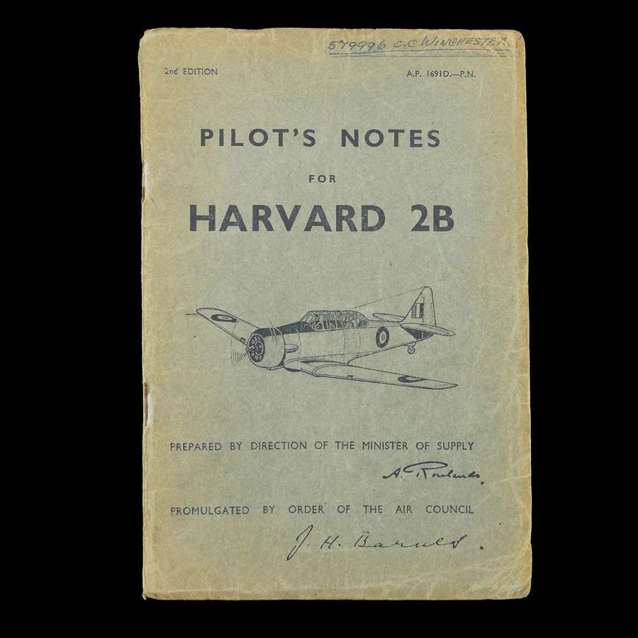 RAF pilot's notes - Harvard 2B