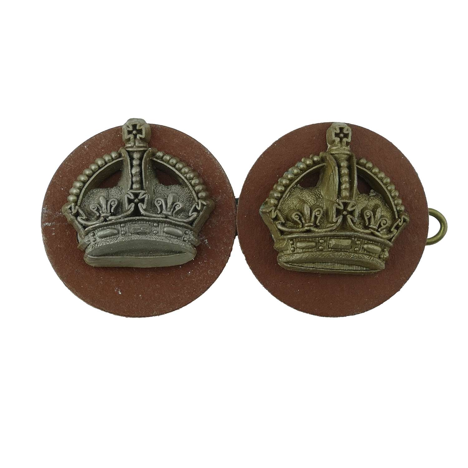RAF flight sergeant crowns, pair