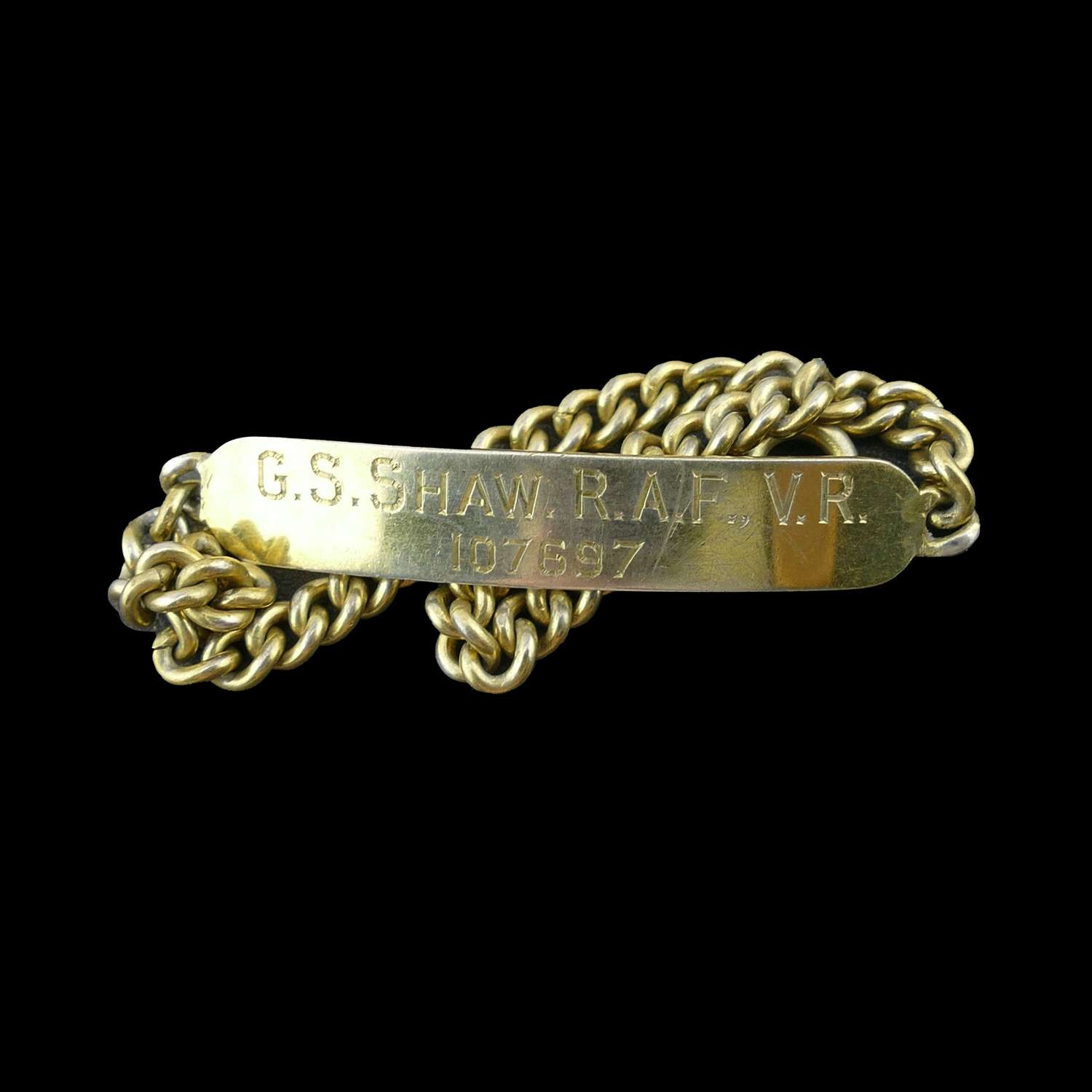 RAF man's identity bracelet