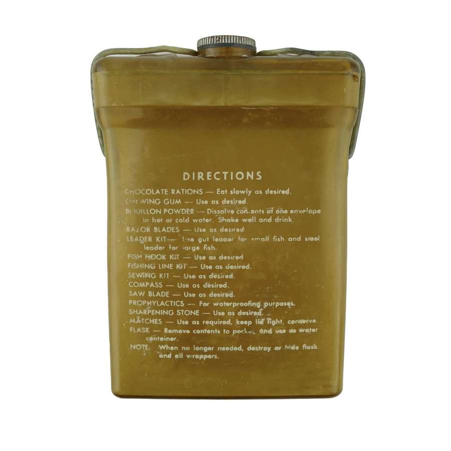USAAF E-17 emergency sustenance kit flask #1