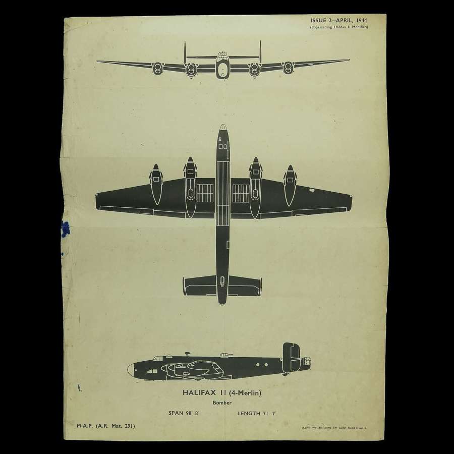 RAF recognition poster - Halifax II