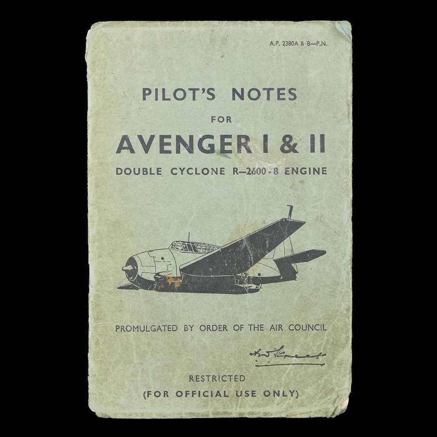 RAF pilot's notes - Avenger I & II