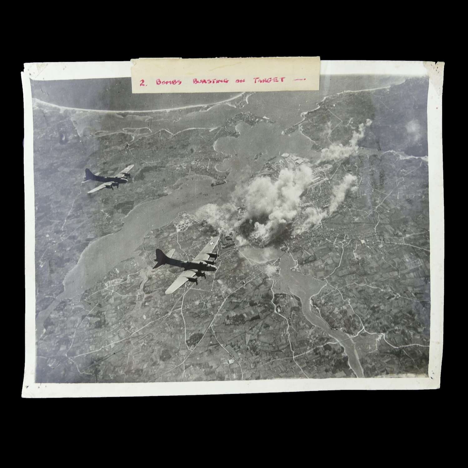 Air Ministry photo - US Fortresses U-boat attacks, c. 1943