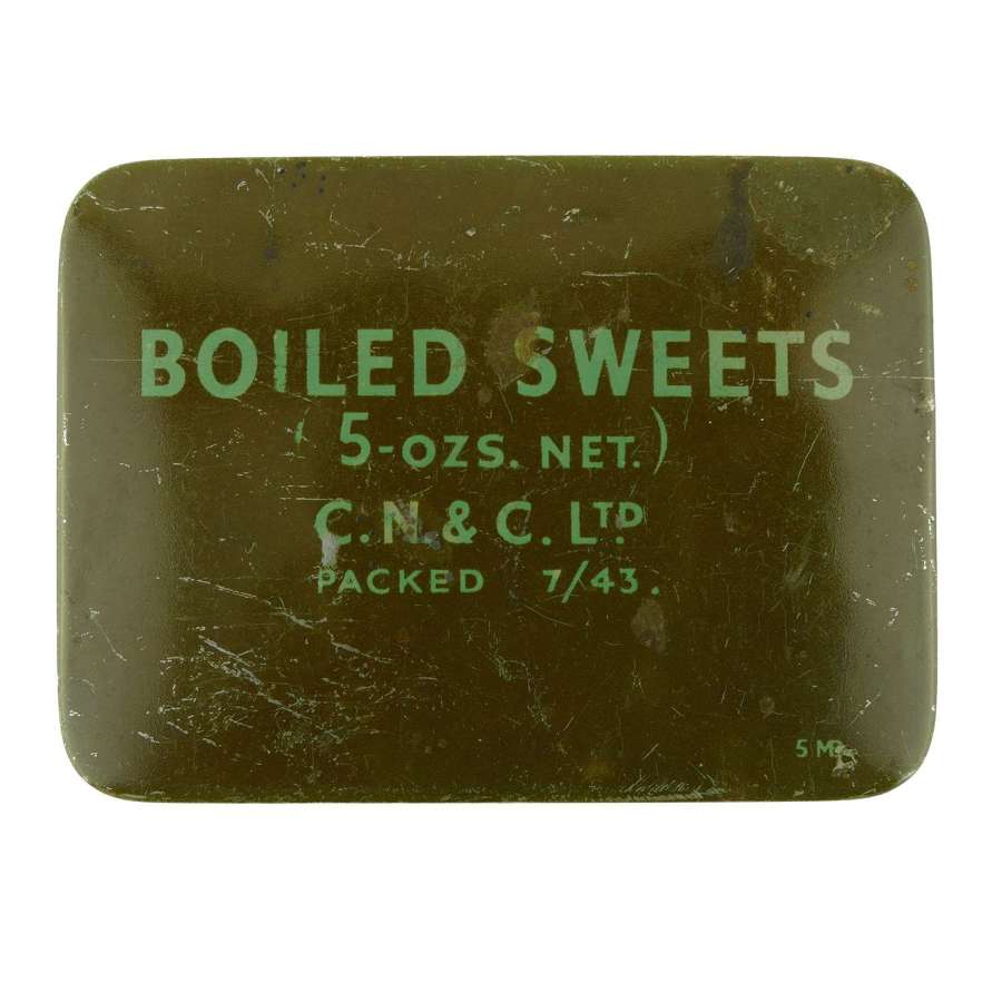 British Forces Boiled Sweets ration tin