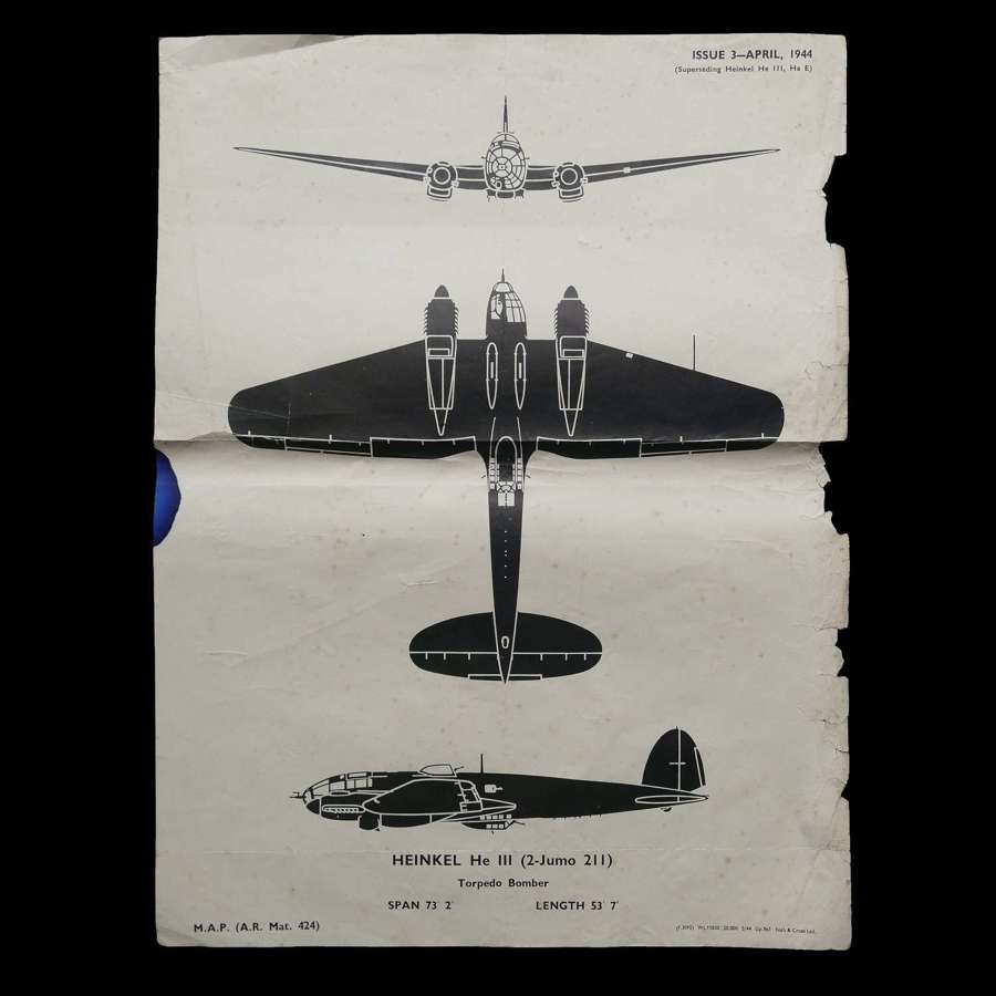 RAF recognition poster - Heinkel He111