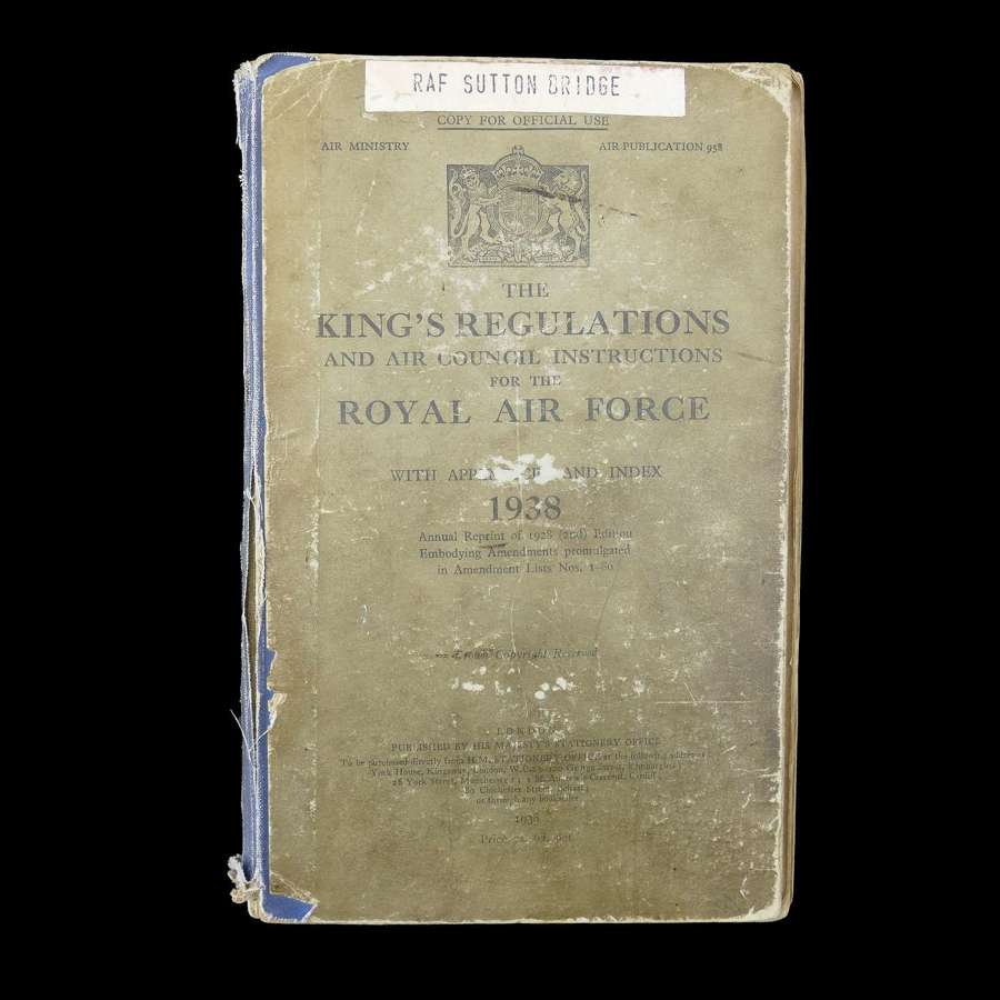 The King's Regulations for the RAF, 1938