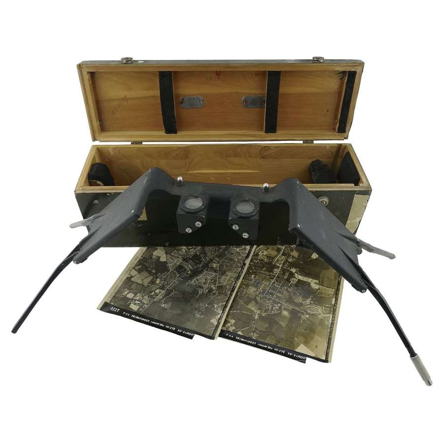 RAF / AAF used Fairchild stereoscope, cased