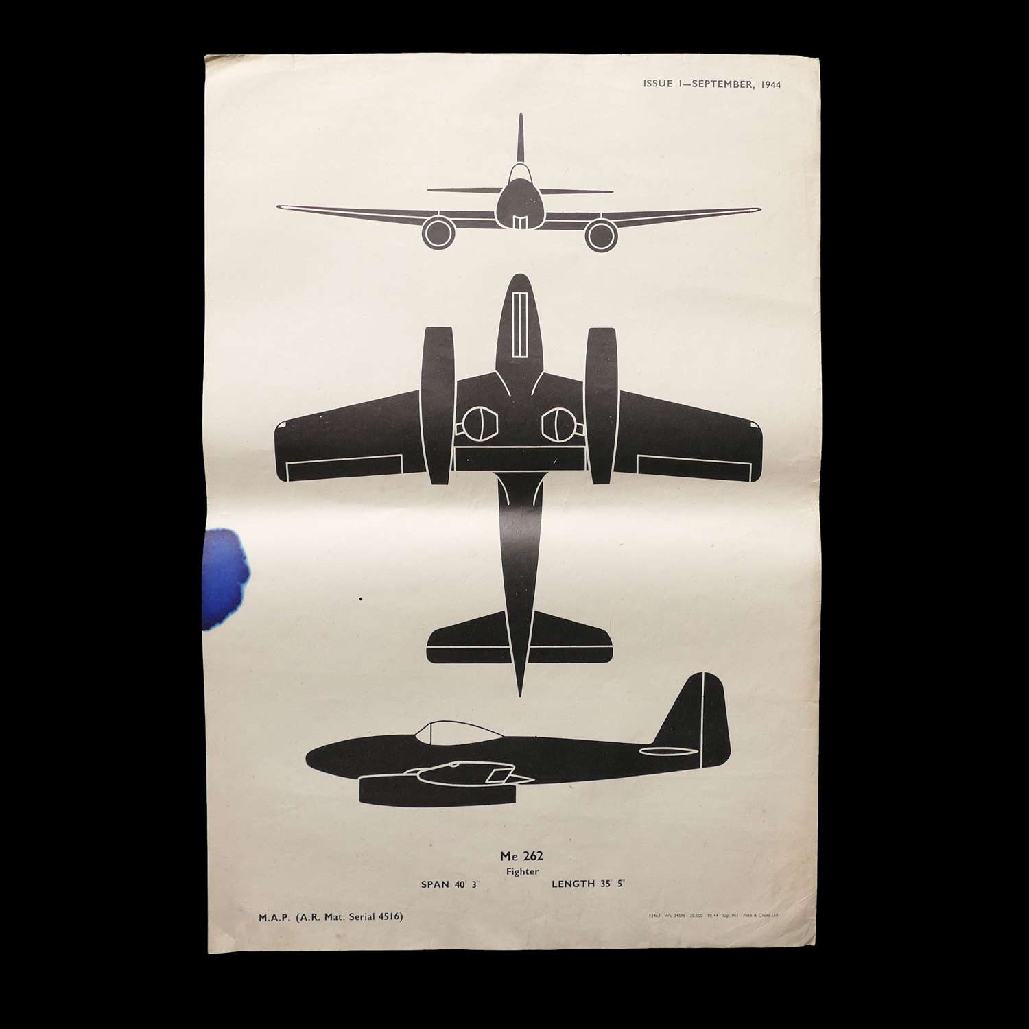 RAF recognition poster - Me262