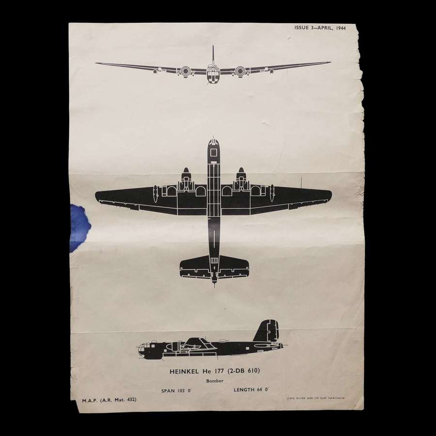 RAF recognition poster - Heinkel He 177