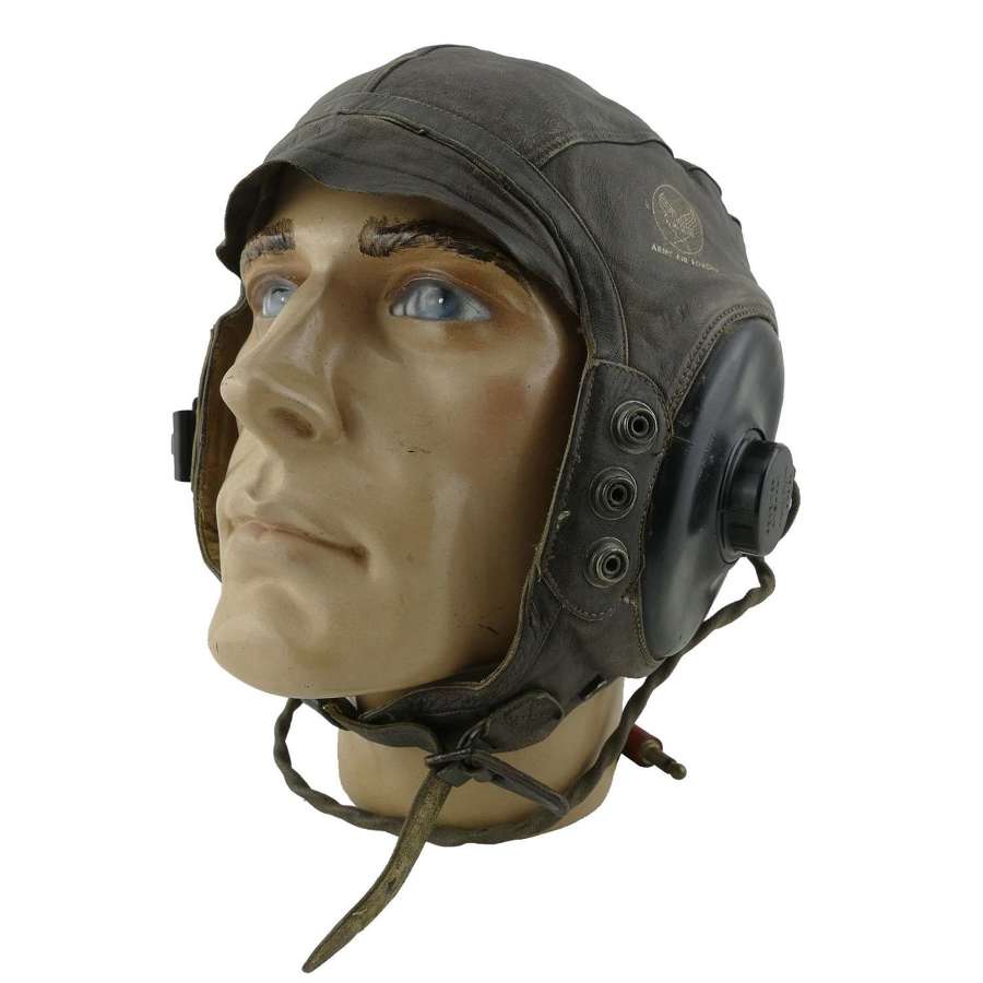 USAAF A-11 intermediate flying helmet, wired