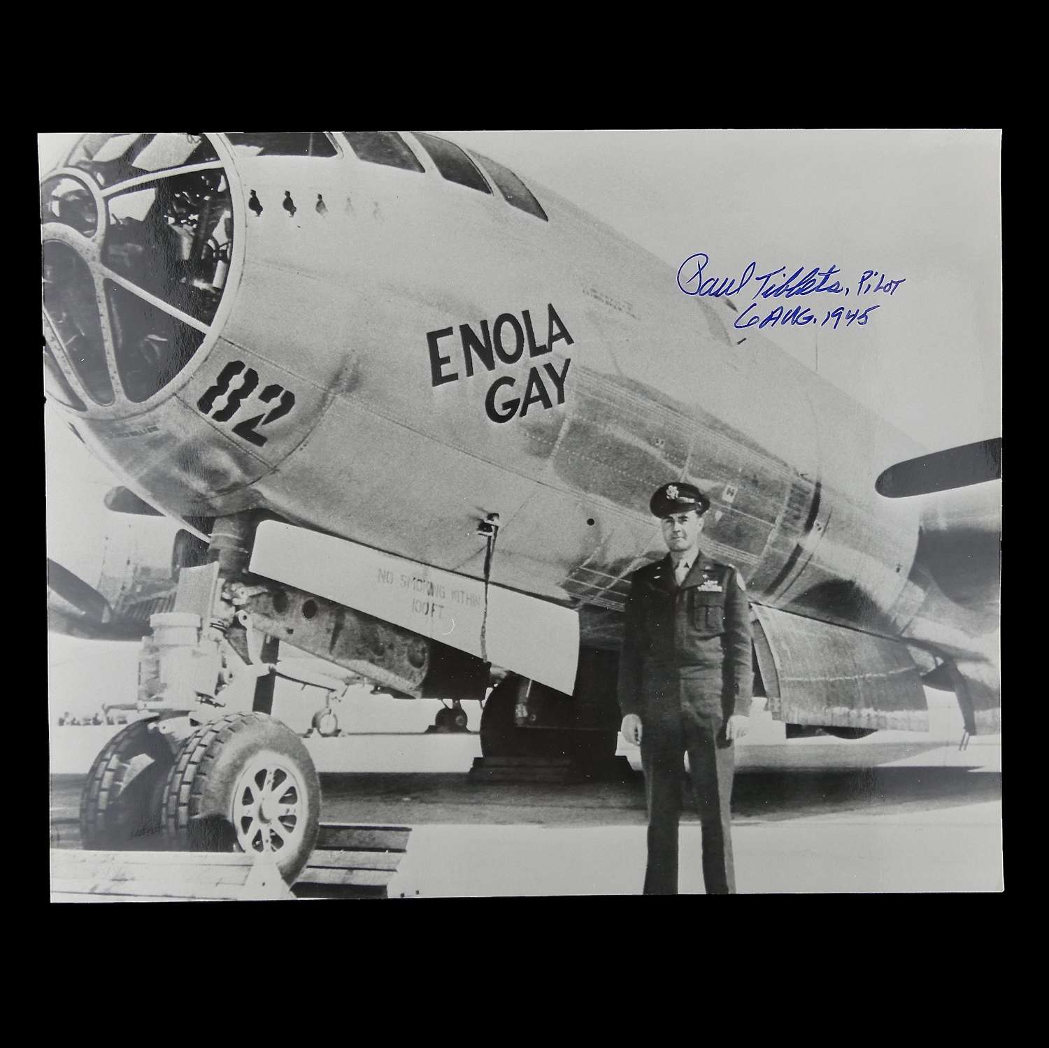 Photograph of B-29  'Enola Gay', signed by pilot