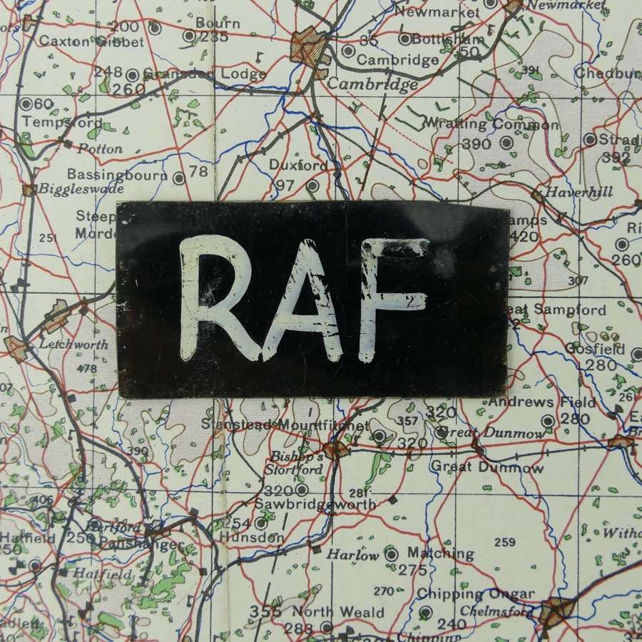 RAF operations room plaque - 'RAF'