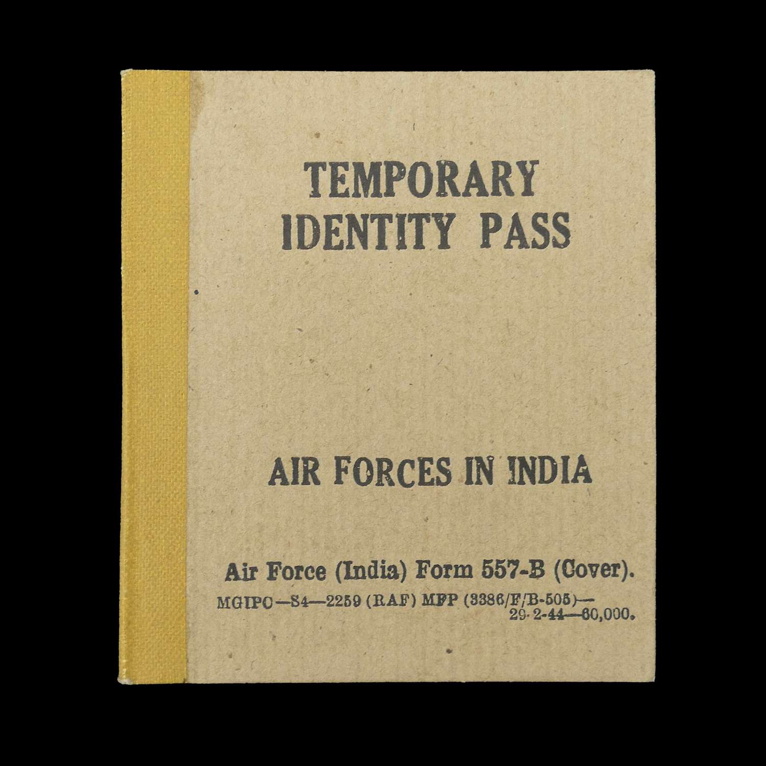 RAF temporary ID pass c.1944