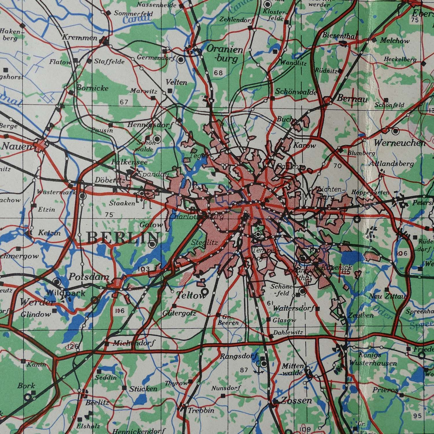RAF flight map - Berlin