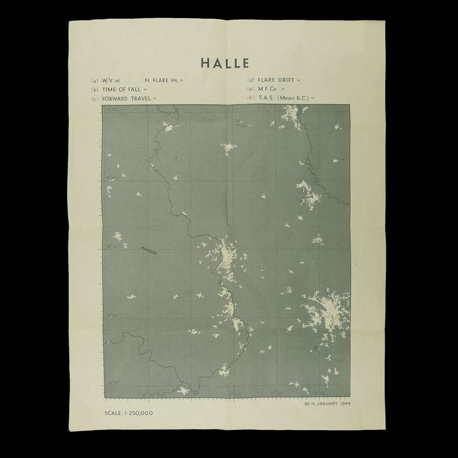 RAF target map - Halle