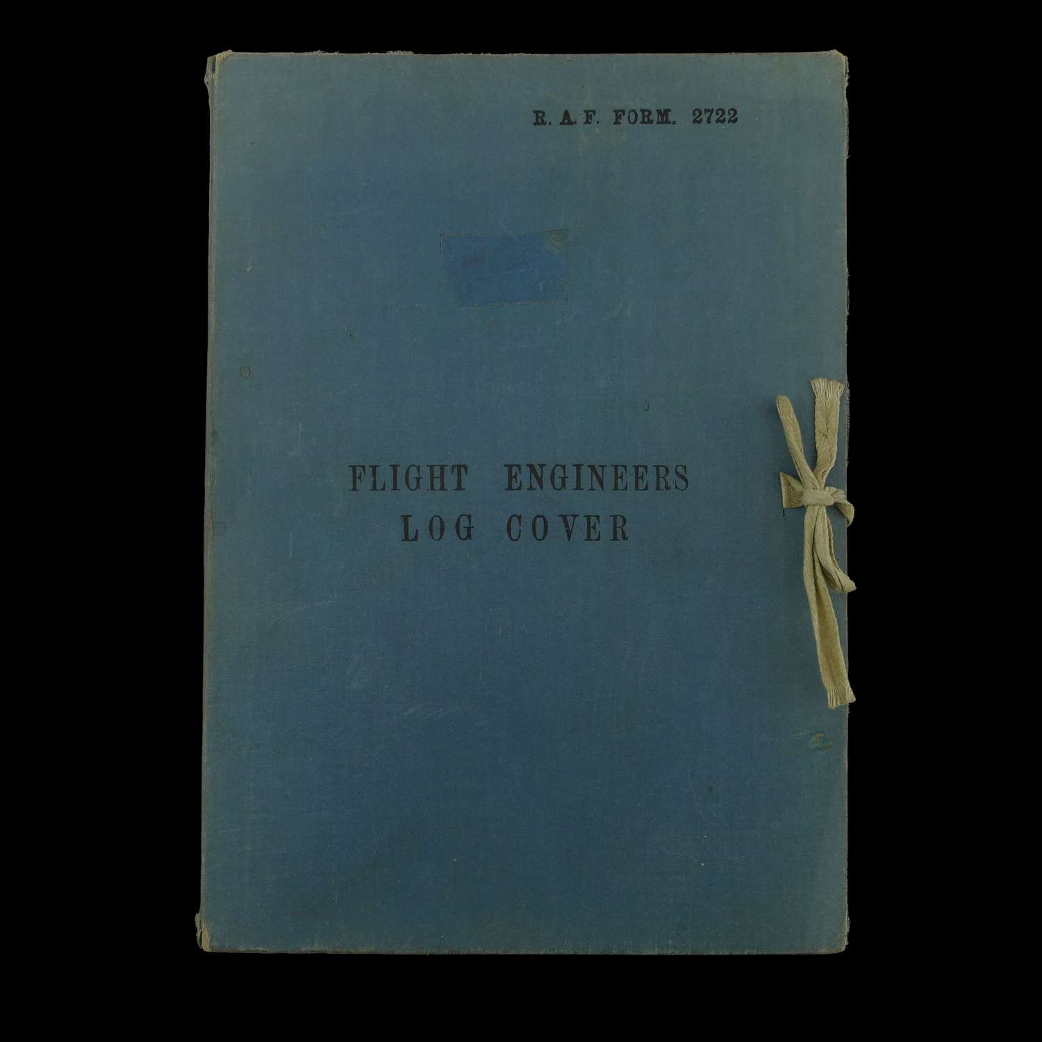 RAF flight engineer's log cover / notes