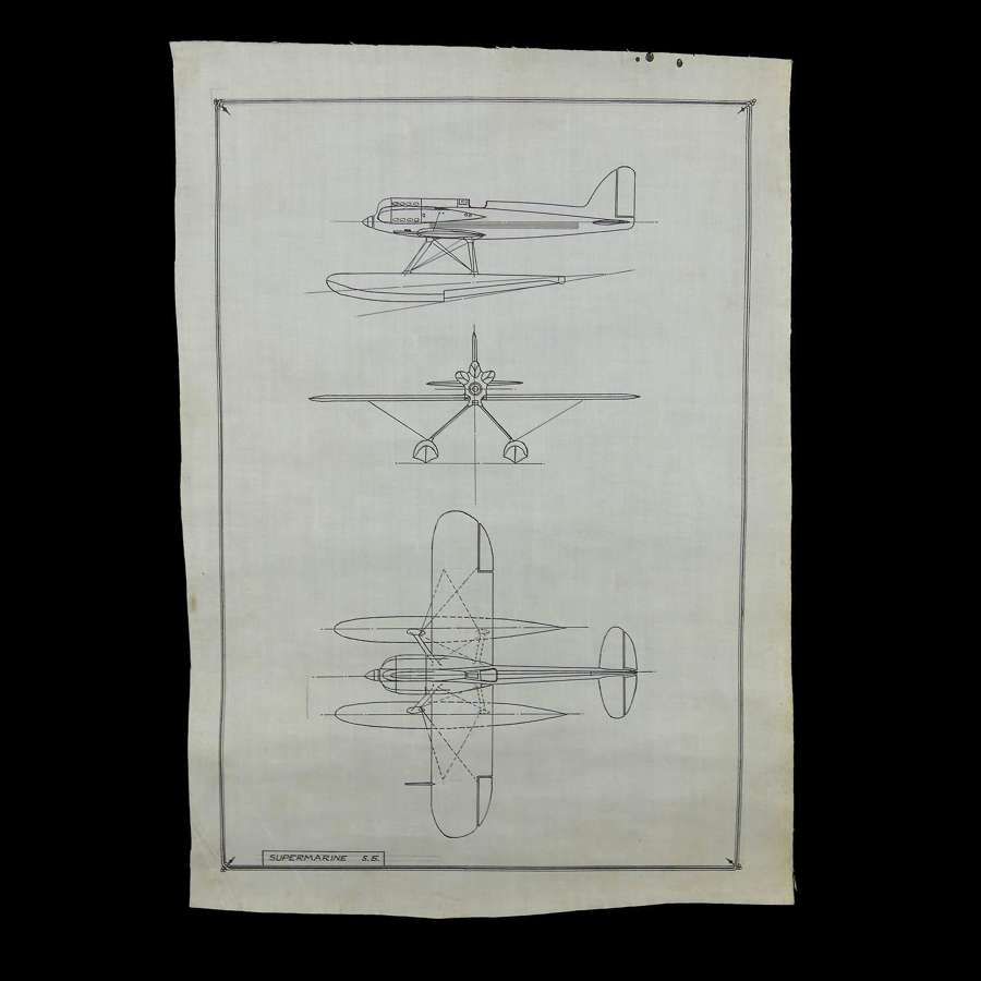 Original Supermarine S.5 floatplane illustration