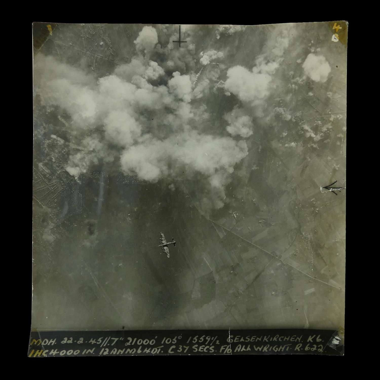 RAF large format target photograph - Gelsenkirchen c.1945 #2