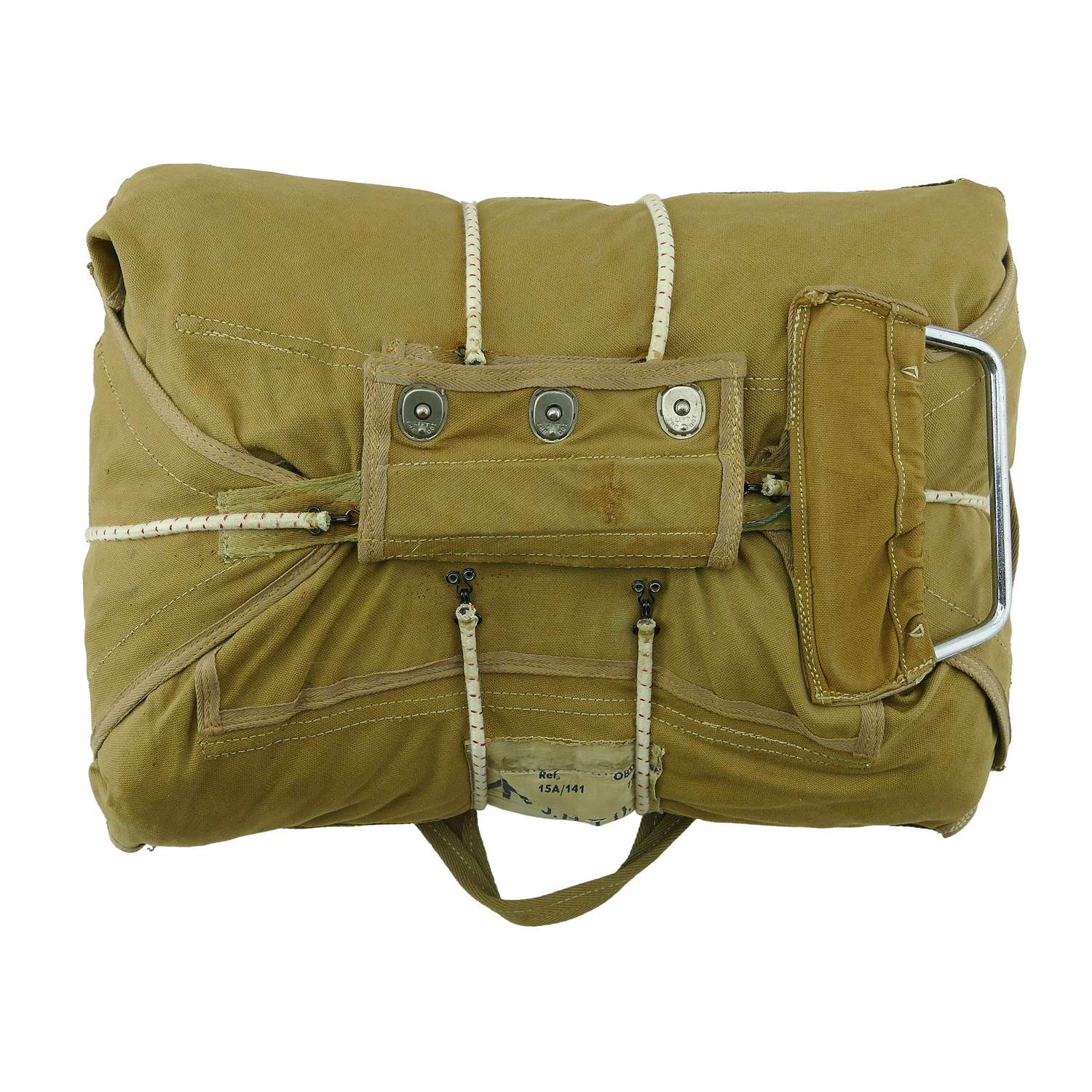 RAF observer type parachute pack c/w canopy