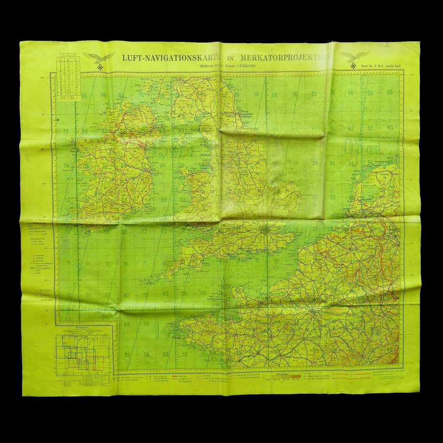 Luftwaffe navigation map of Britain