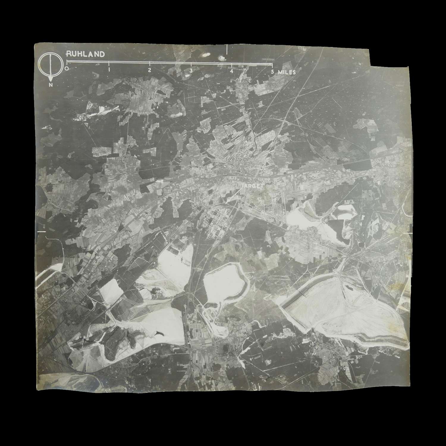 USAAF 91st bomb group target photo - Ruhland
