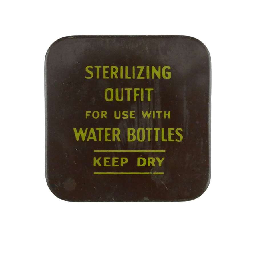 RAF water sterilizing outfit - complete