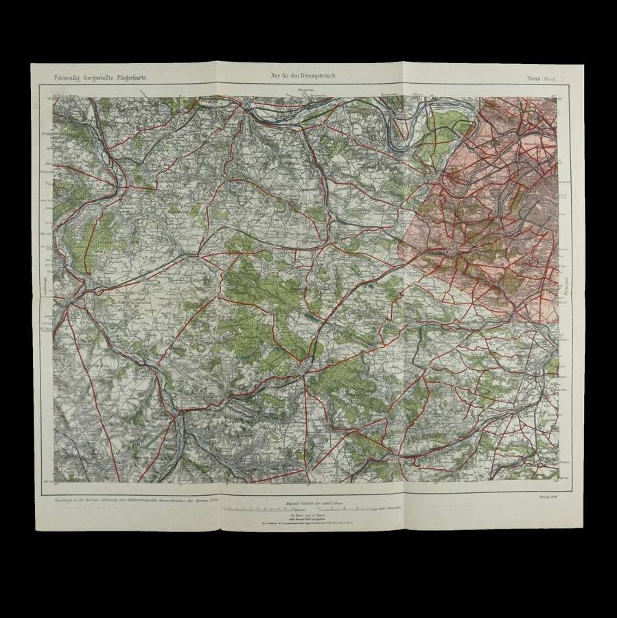 WW German flight map - Paris (West)