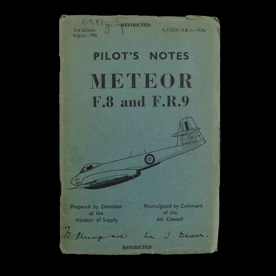 RAF pilot's notes - Meteor F.8 and F.R.9