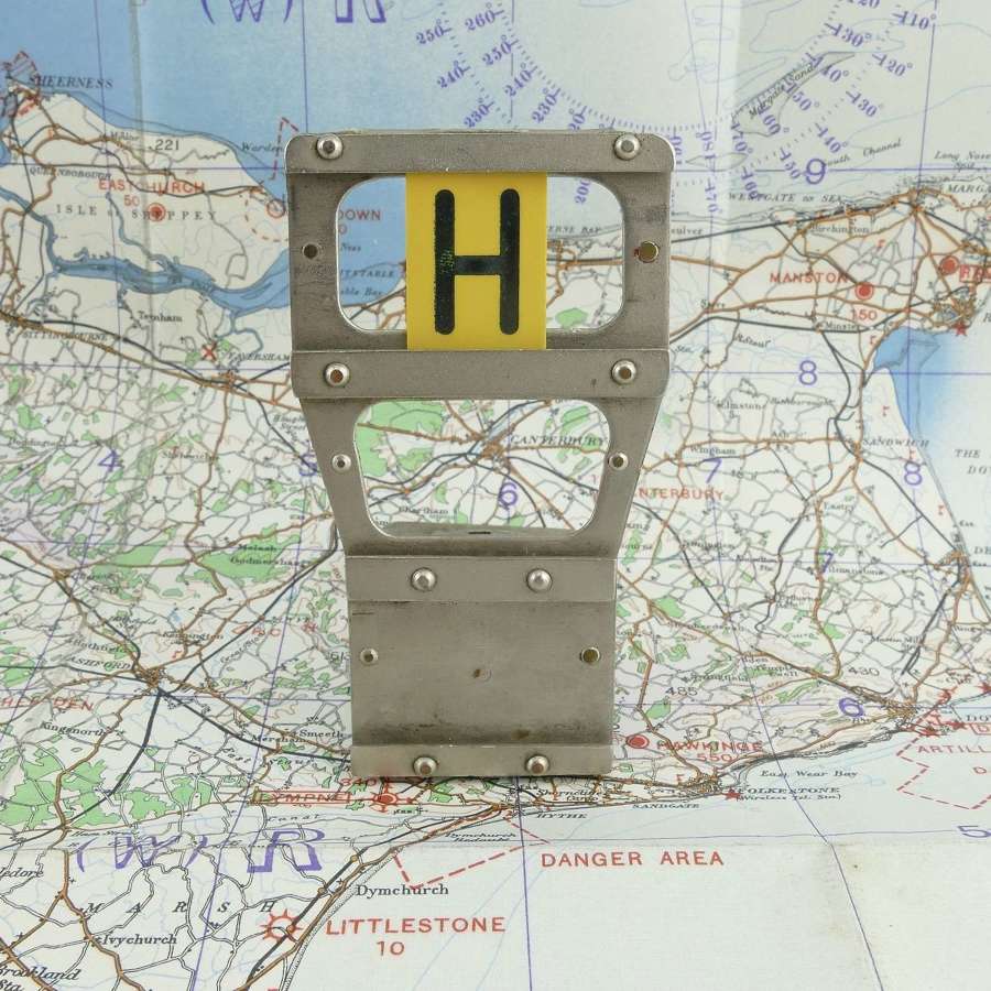 RAF operations room raid designation plaque 'H'