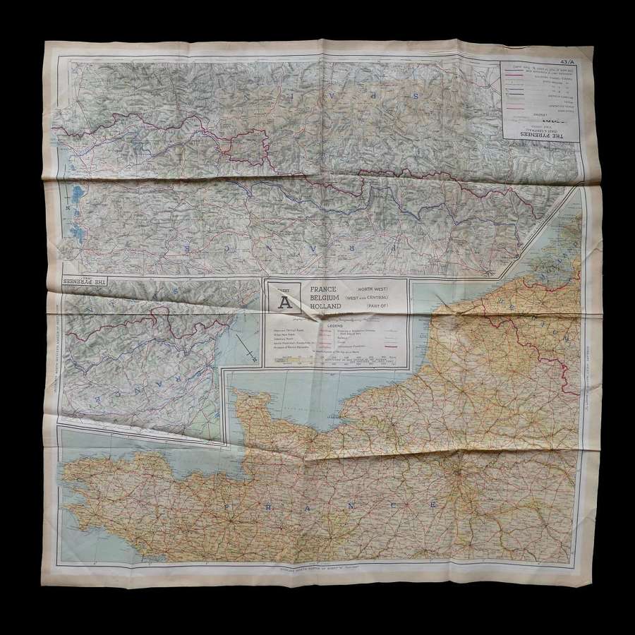RAF escape & evasion map, European sheet 43A/B