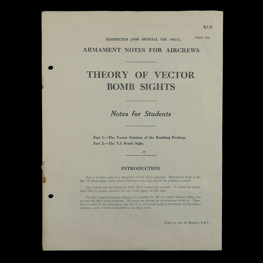 RAF Armament notes for aircrews - Theory of Vector Sights, 1944